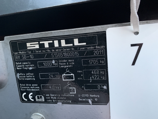 Still Elektrogabelstapler RX50-10 (W7)